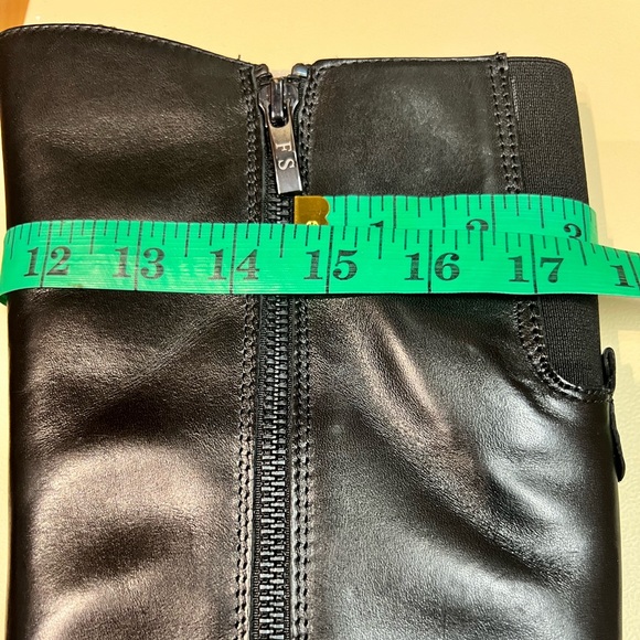 New in Box - Franco Sarto Black Leather Long Boots (US 7) * Christina - Picture 11 of 16